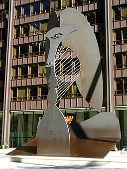 A 50-foot high public Cubist sculpture